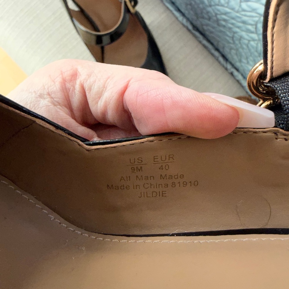 Sam and Edelman black JILDIE SLINGBACK MARY JANE PUMP cute vintage vibe! - Picture 14 of 14